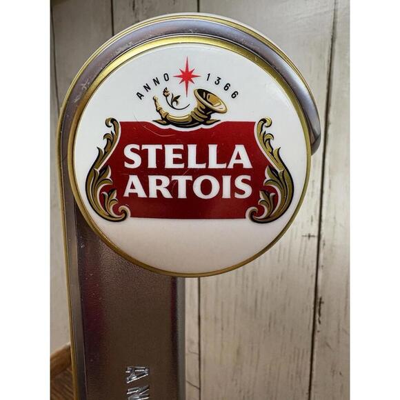 Stella Artois Other - Stella Artois 13" Tall Beer Tap Handle for Kegerator Bar Metal/Plastic Anno 1366